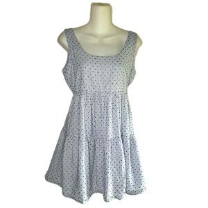 3/$25💥 Sim & Sam Light Blue Cotton Tank Dress Sz M Bin S